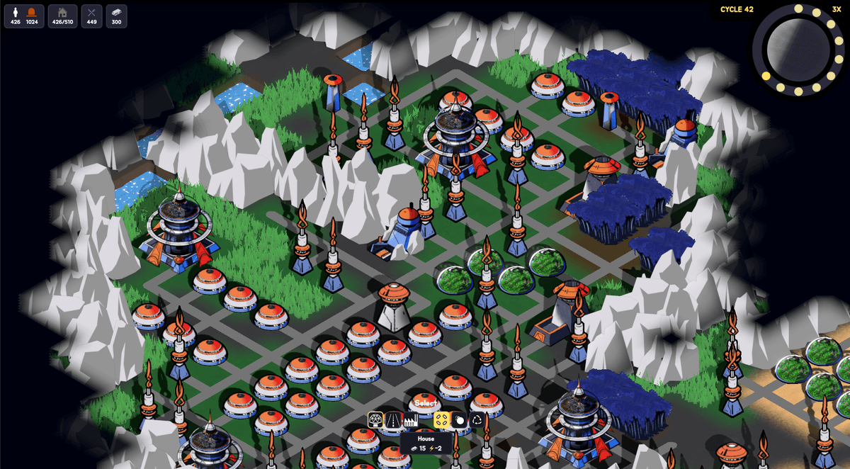 Screenshot from the game Lanternfall showing a puzzle element